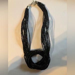 Beautiful seed bead knot necklace